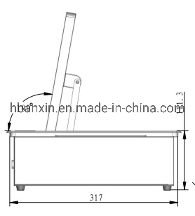 Smart Motorized Monitor Lift with Flip-up 15.6′′/17.3′′ Full HD Touch Control Screen and Optional Camera, Microphone for Paperless Conference System