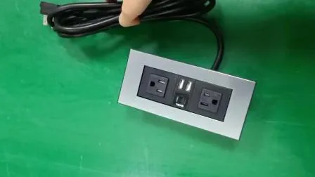 Tomadas de tira de energia eua/canadá para móveis de cabeceira de mesa com interruptor de proteção contra sobrecarga usb